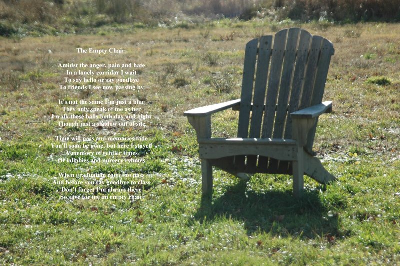 The Empty Chair Bereavement Poem By Robert Longley