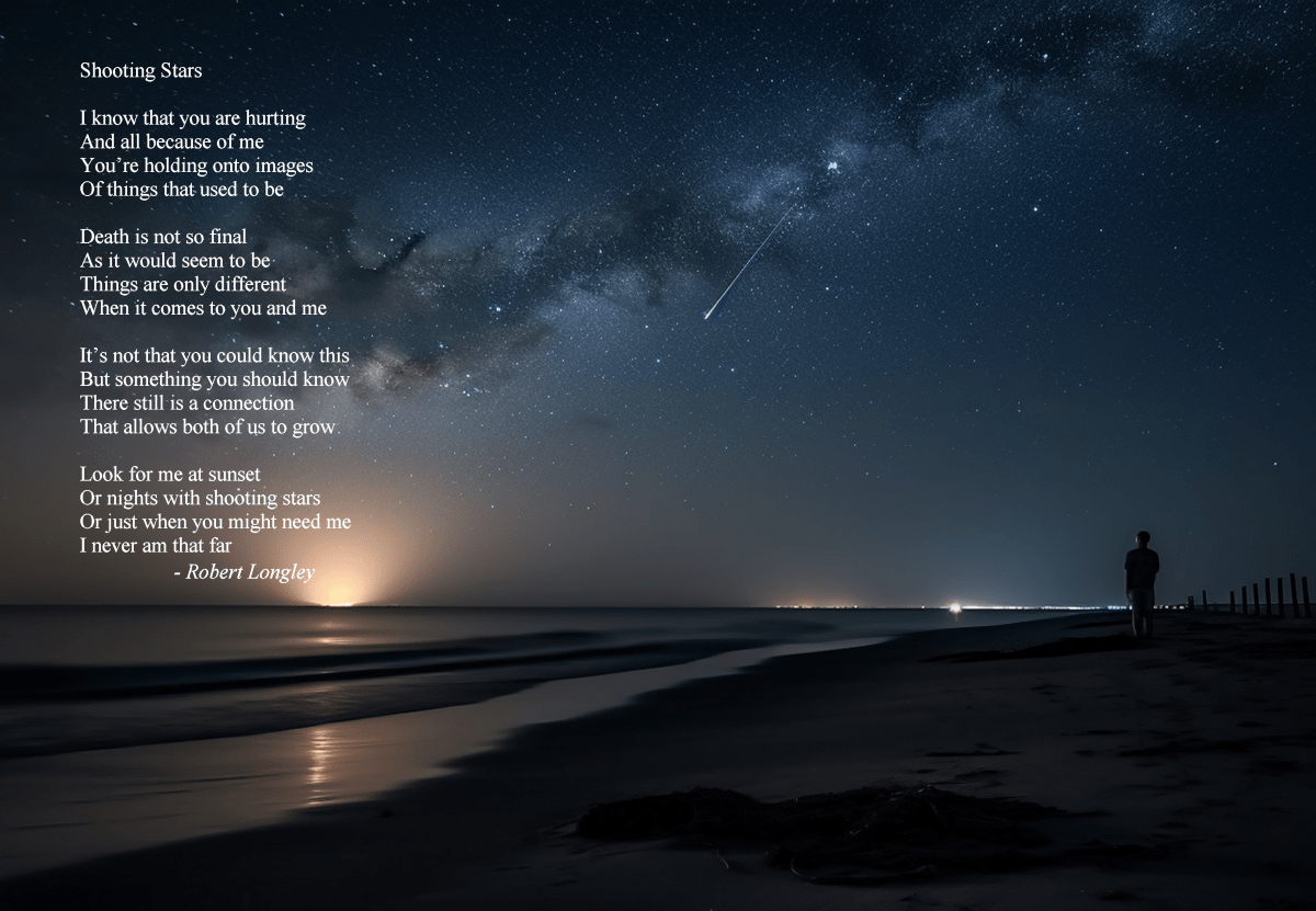 Shooting Stars Inspirational Poems by Robert Longley